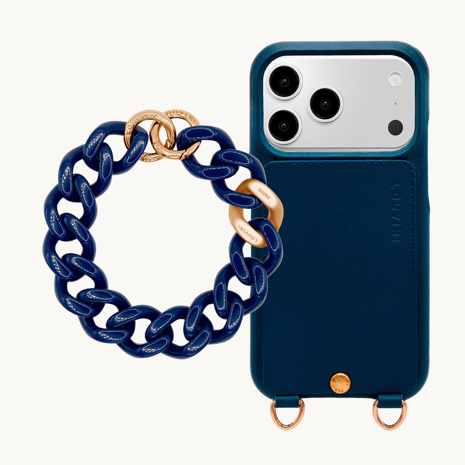 Coque iPhone LOU Marine & Bracelet PETIT ZOE Marine