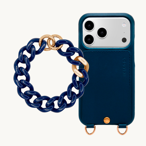 Coque iPhone LOU Marine & Bracelet PETIT ZOE Marine