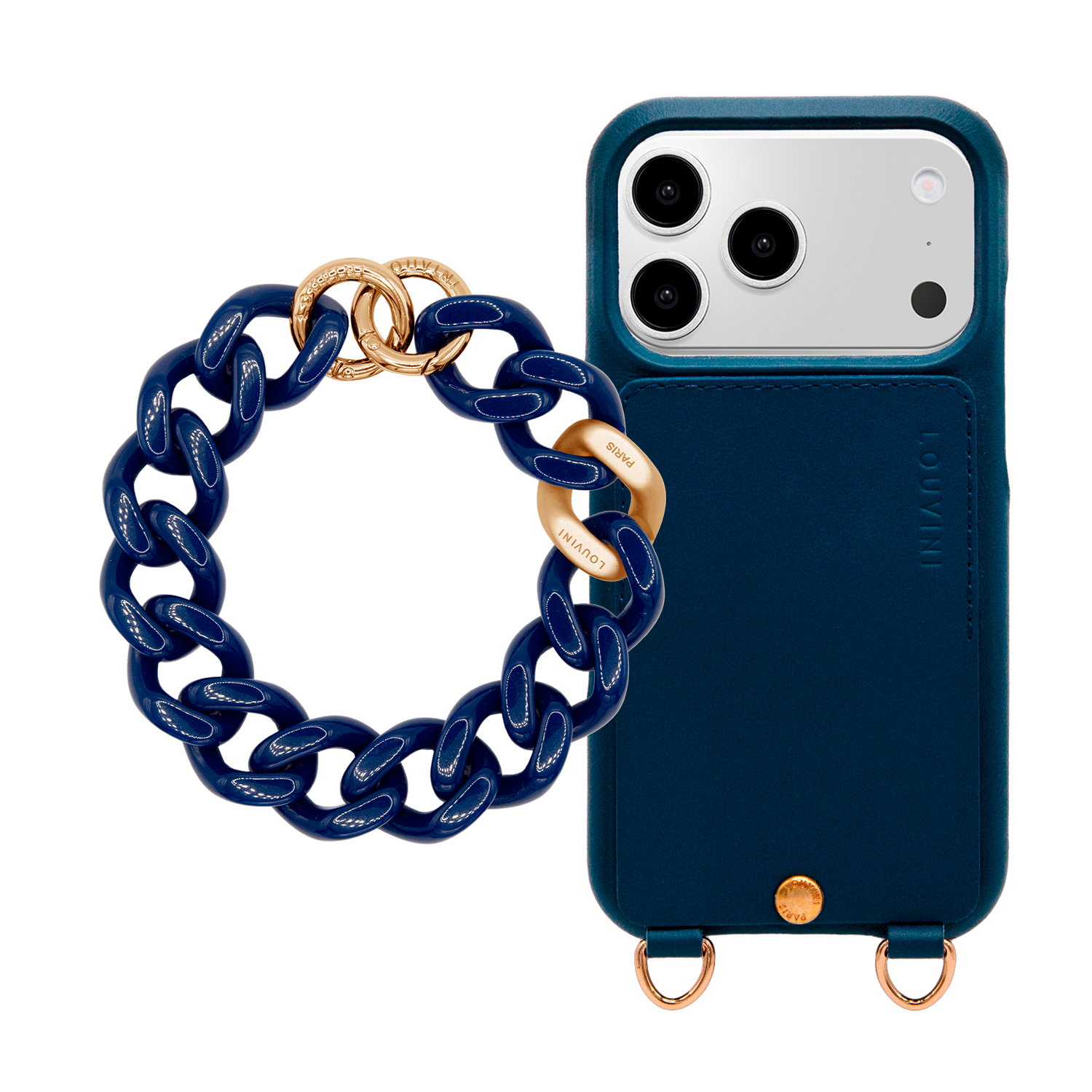 Coque iPhone LOU Marine & Bracelet PETIT ZOE Marine