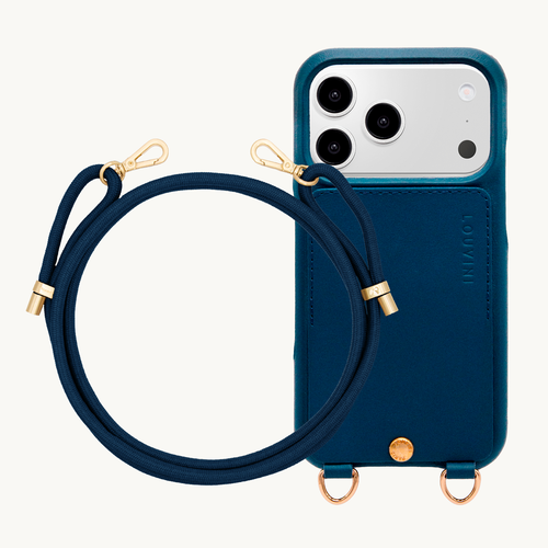 Coque iPhone LOU Marine & Cordon TESSA Marine