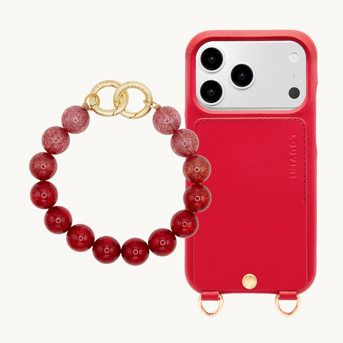 Coque iPhone LOU Rouge & Bracelet PETIT BILLY Rouge