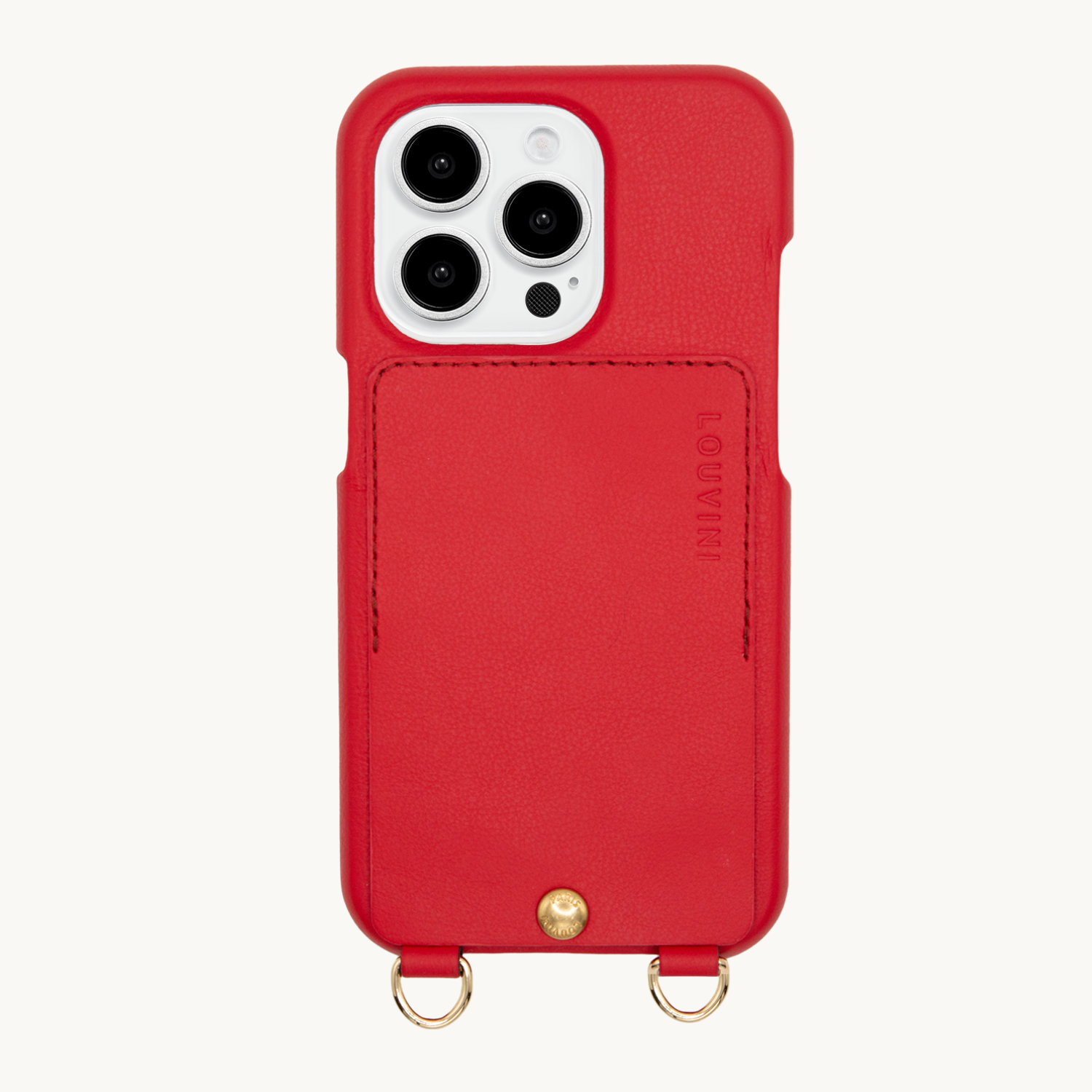 Coque iPhone LOU Rouge & chaîne ZOE Tropical