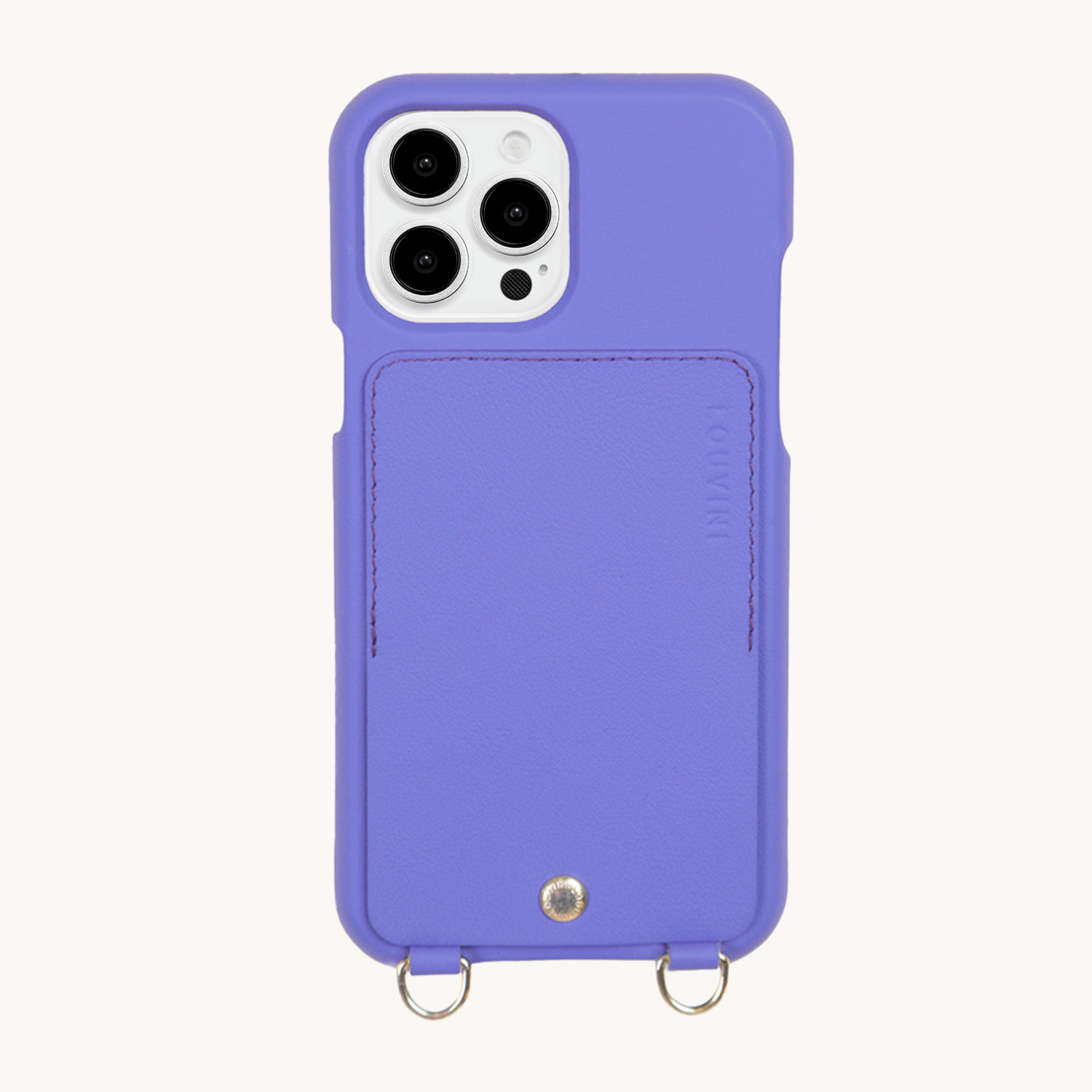 Coque iPhone LOU Violet & chaîne ZOE Violet