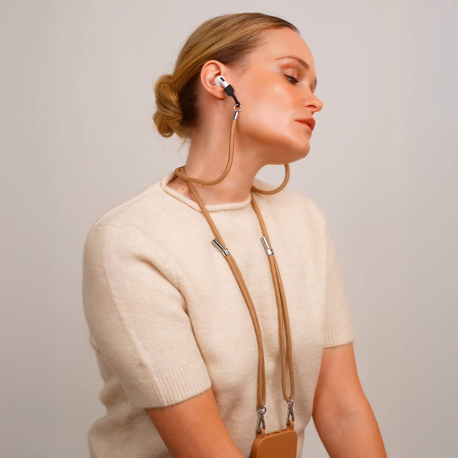 Cordon de telephone ajustable pour airpods