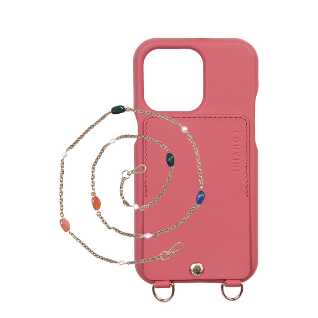 Etui iPhone Lou Blush & Chaîne Ysa