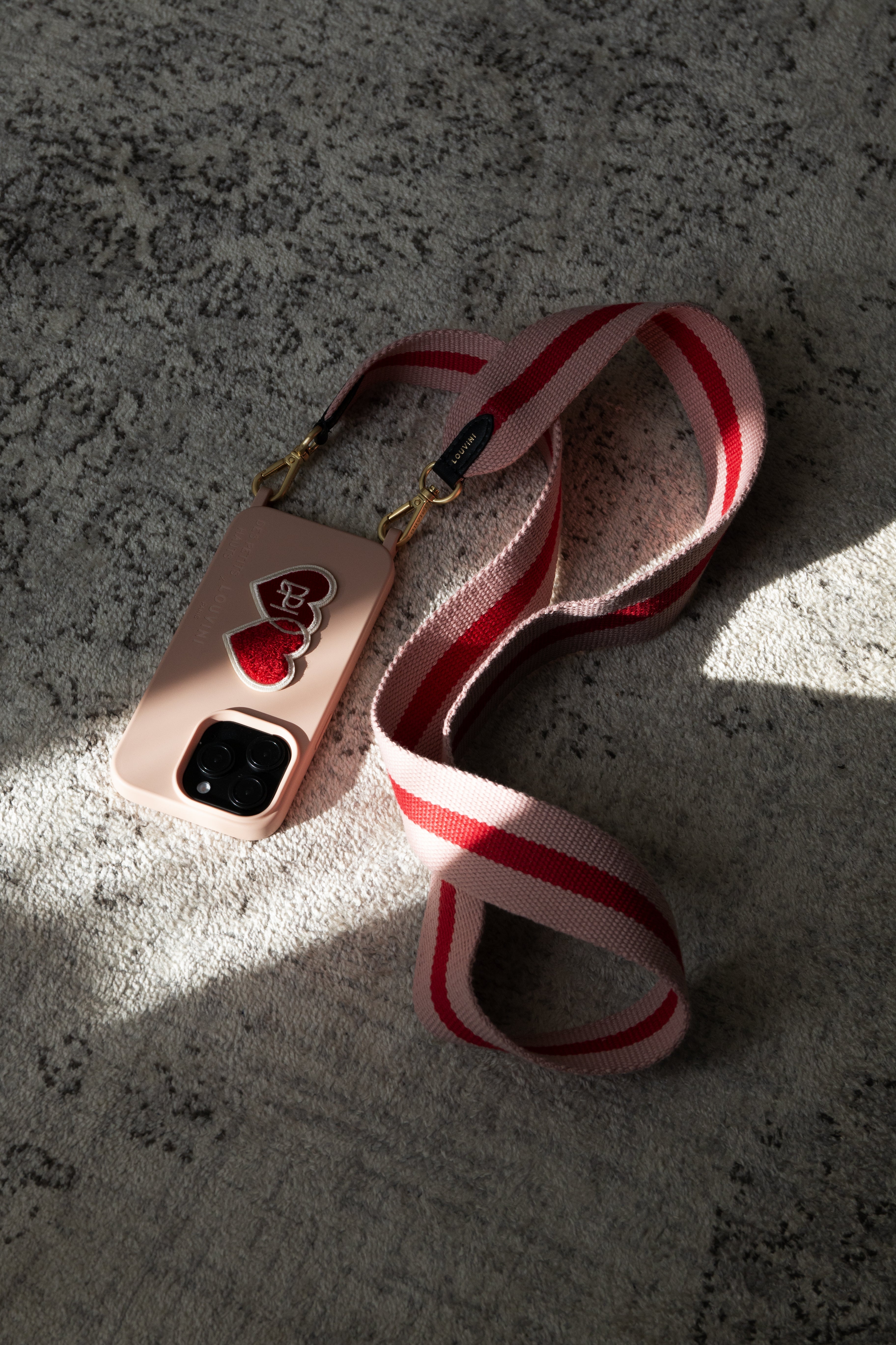 Coque iPhone MagSafe avec anneaux MILO x Des Petits Hauts - Rose