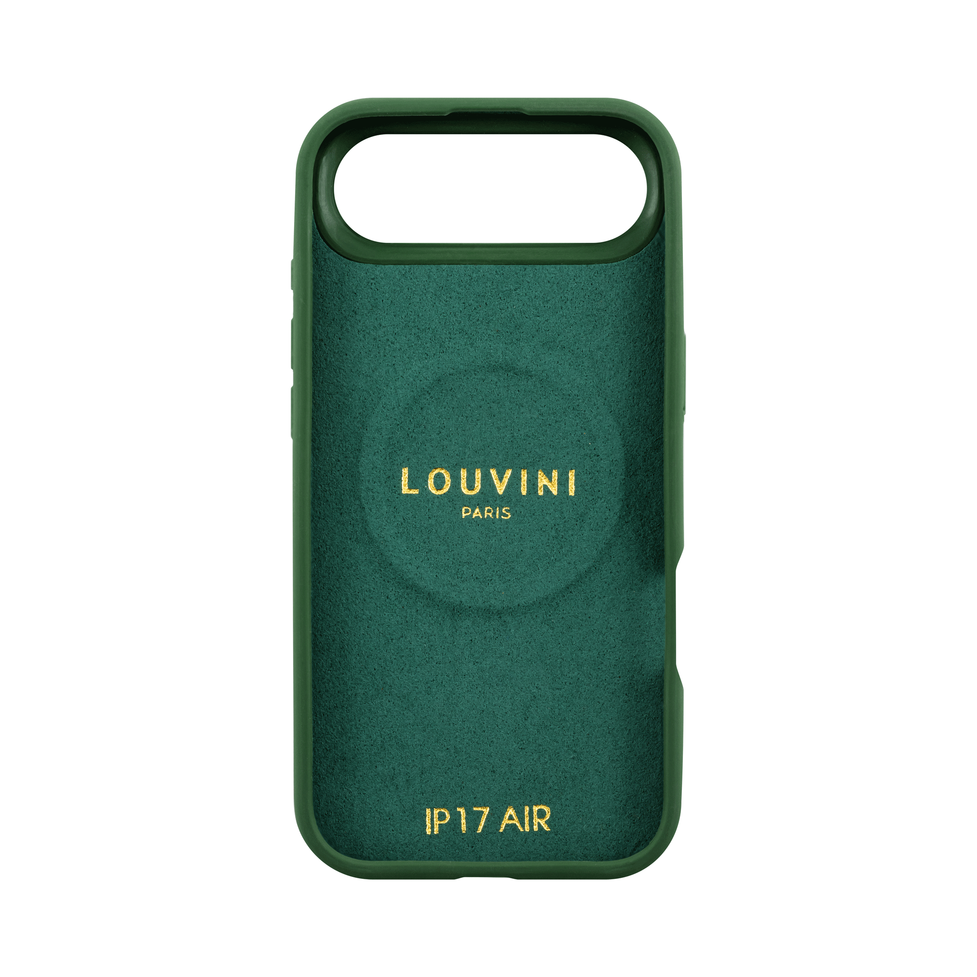 Coque iPhone MagSafe silicone LEO - Olive