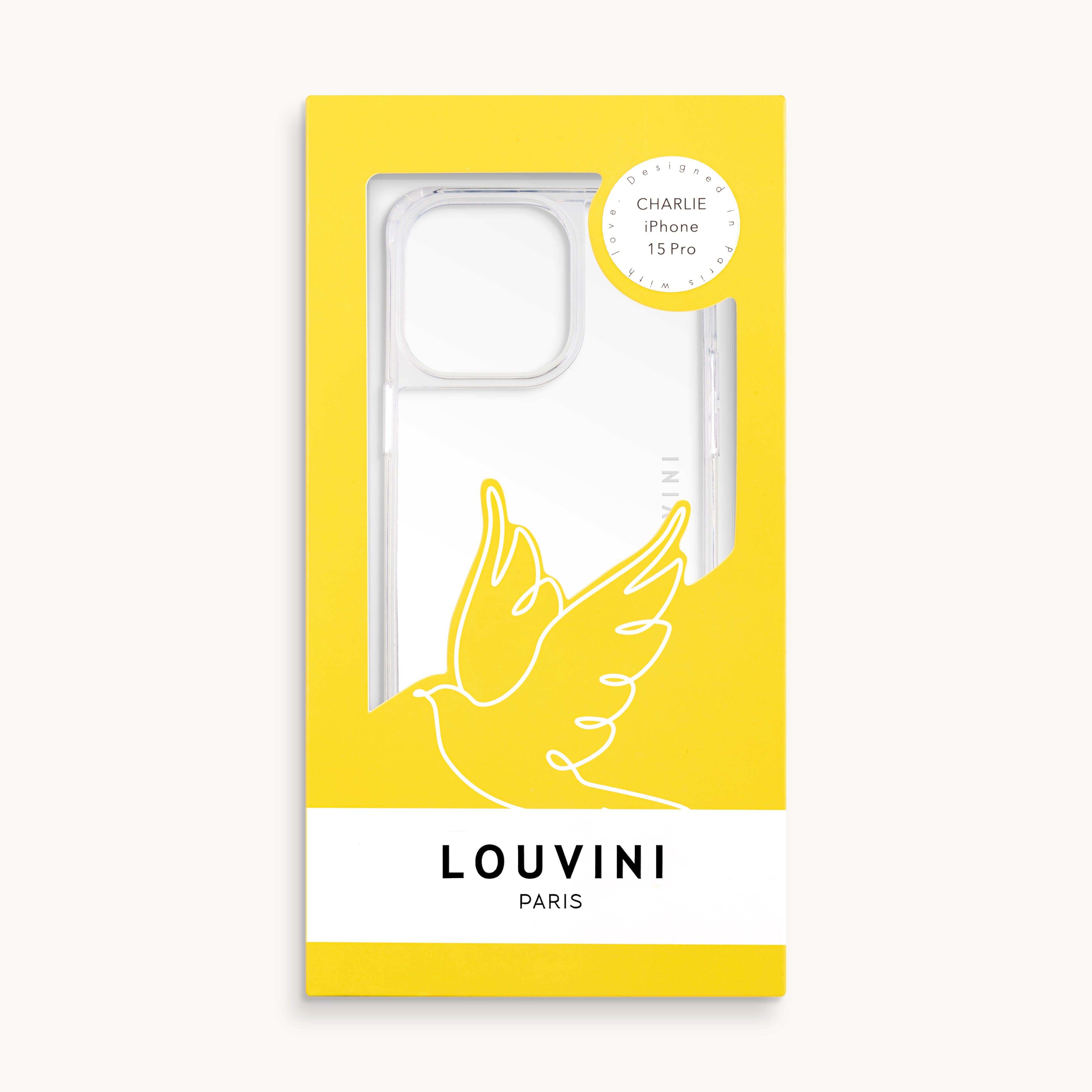 Coque iPhone avec anneaux CHARLIE - Transparente