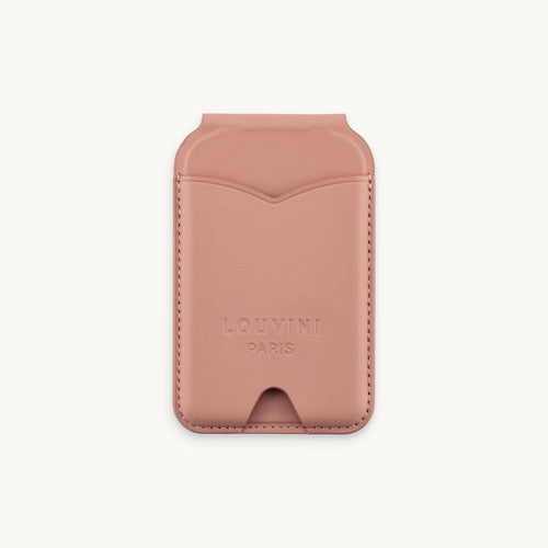 Porte-carte miroir iPhone MagSafe CASEY - Rose poudré