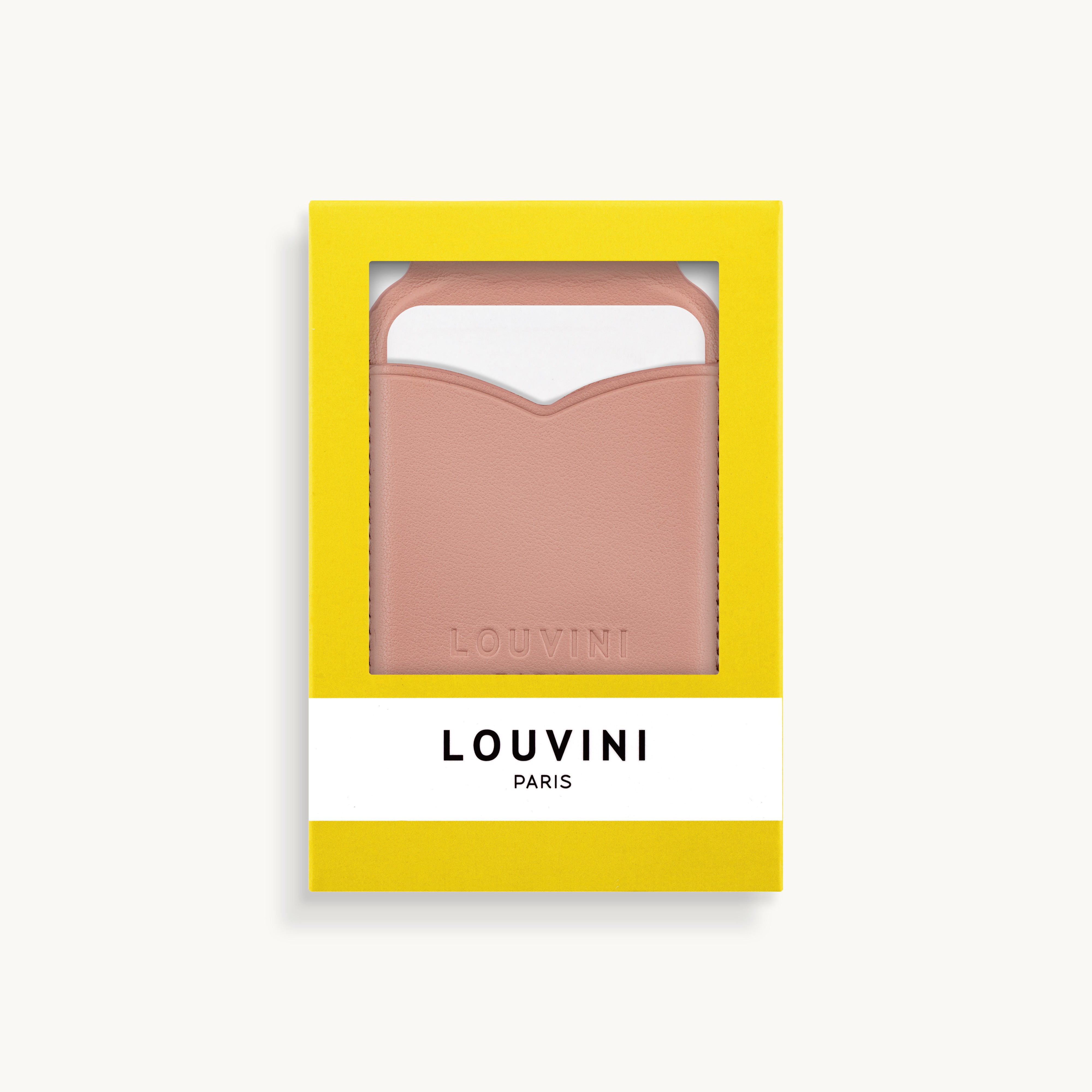 Porte-carte miroir iPhone MagSafe CASEY - Rose poudré