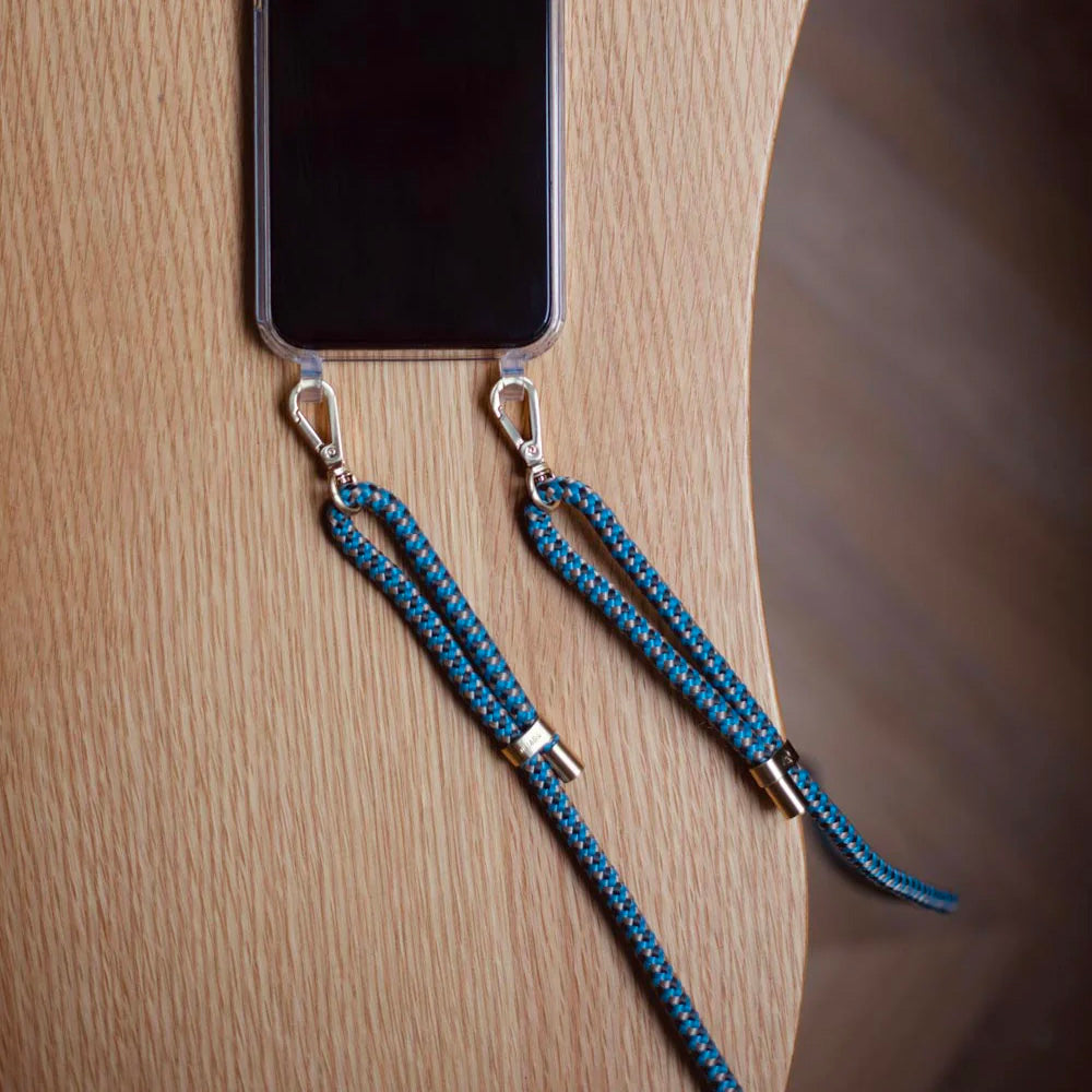 Charlie iPhone Case & Tessa Blue-beige Cord