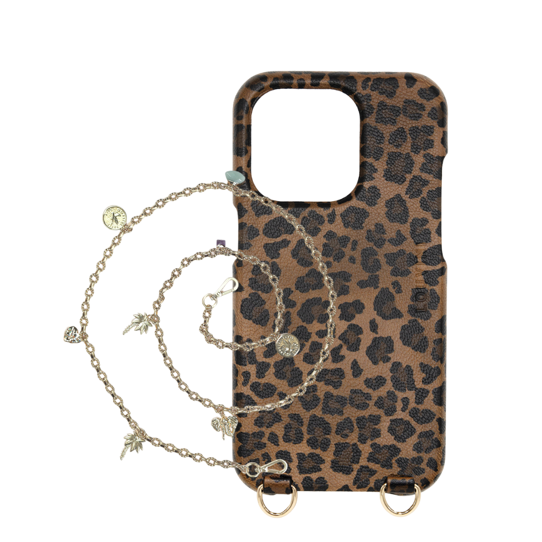 IPHONE LEOPARD MAX MAGSAFE CASE & LUCKY CHAIN