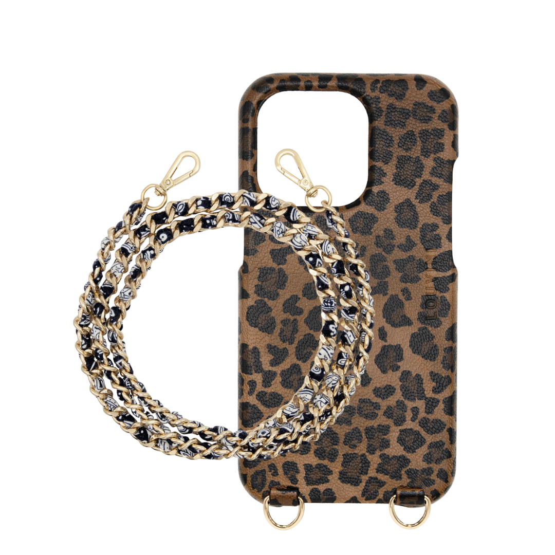 IPHONE LEOPARD MAX MAGSAFE CASE & BONNIE BLACK CHAIN