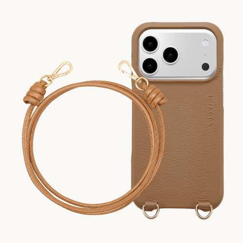 Coque iPhone MagSafe MAX Camel & Cordon KATE Camel