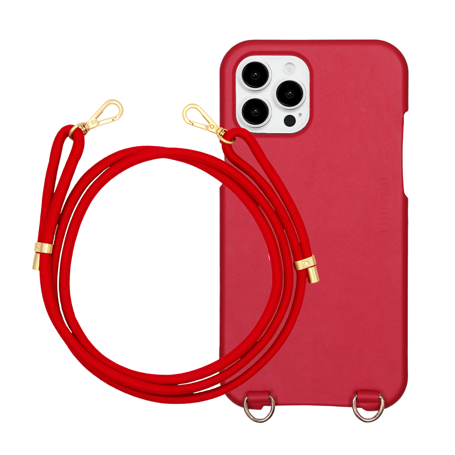 Coque iPhone MAX MagSafe Rouge & cordon TESSA Rouge Nouveau