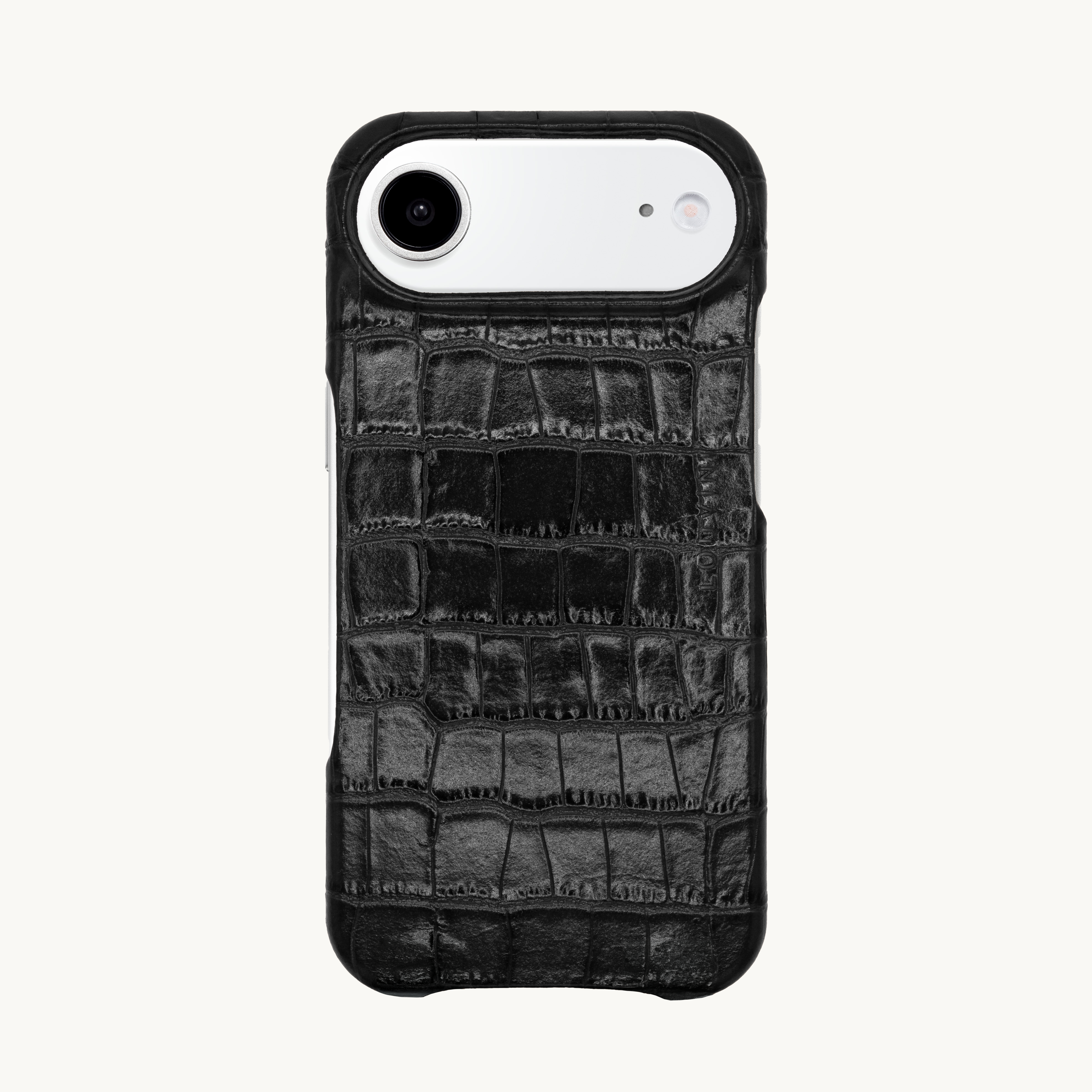 Coque iPhone MagSafe cuir MAX - Crocodile Noir