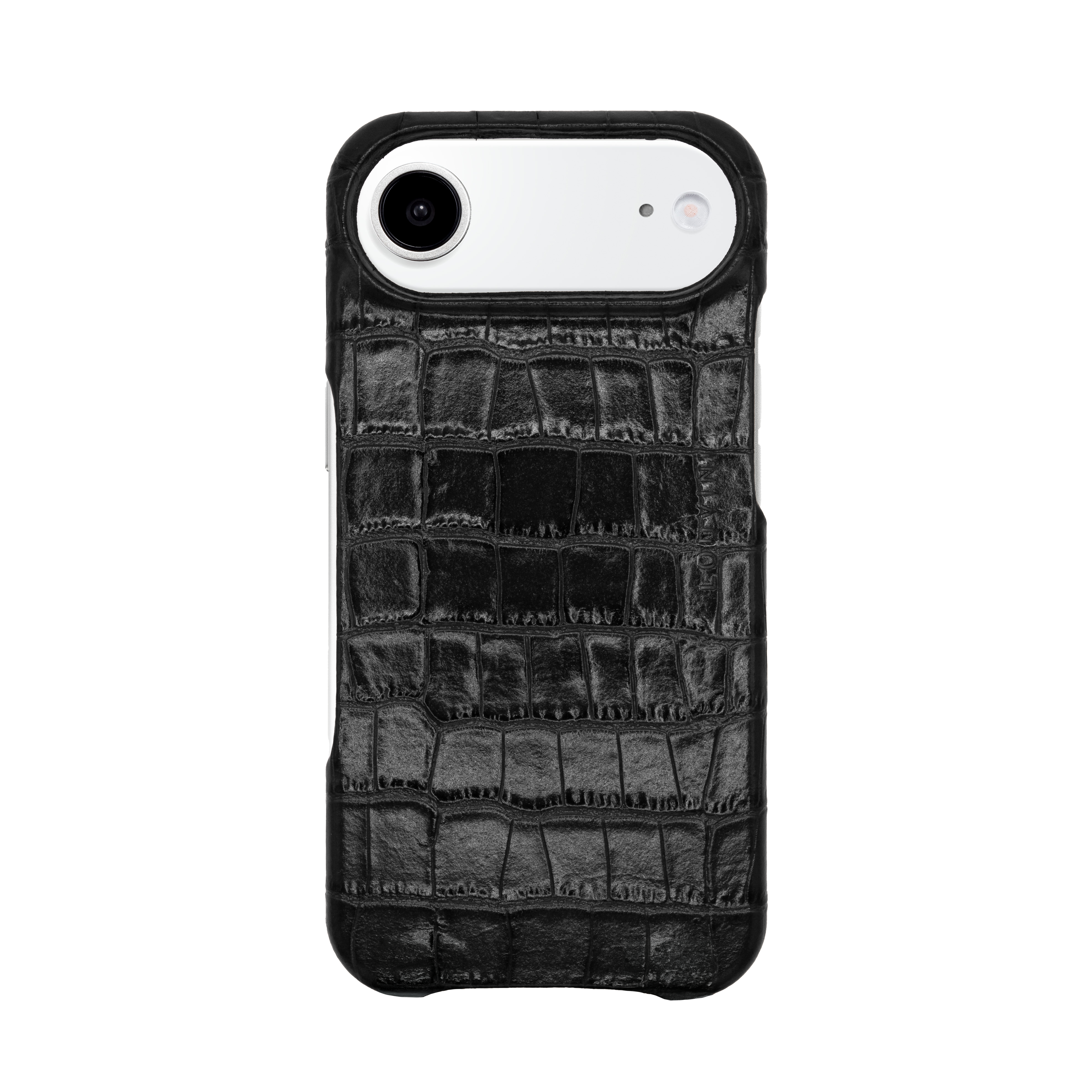 Coque iPhone MagSafe cuir MAX - Crocodile Noir
