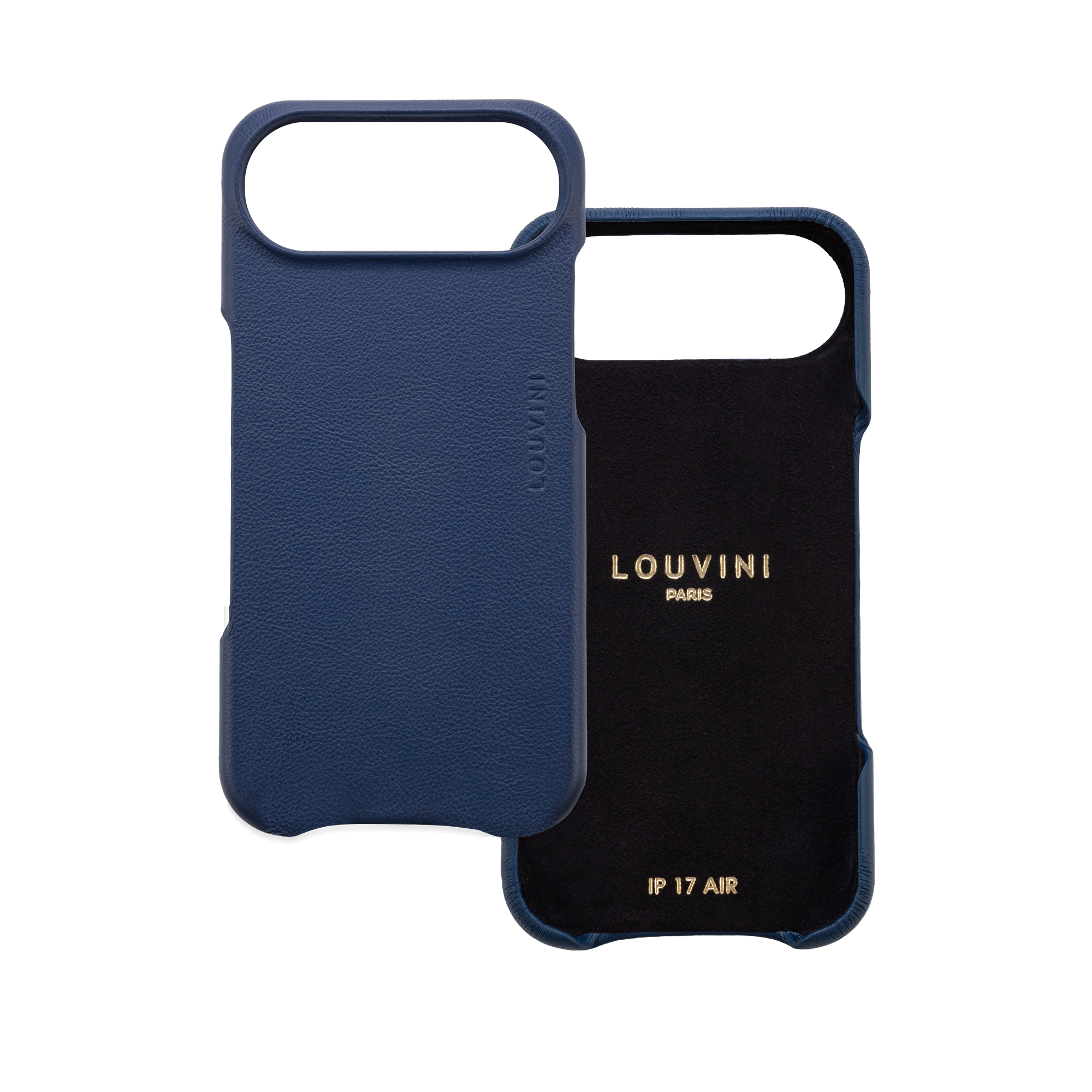 Coque iPhone MagSafe cuir MAX - Marine