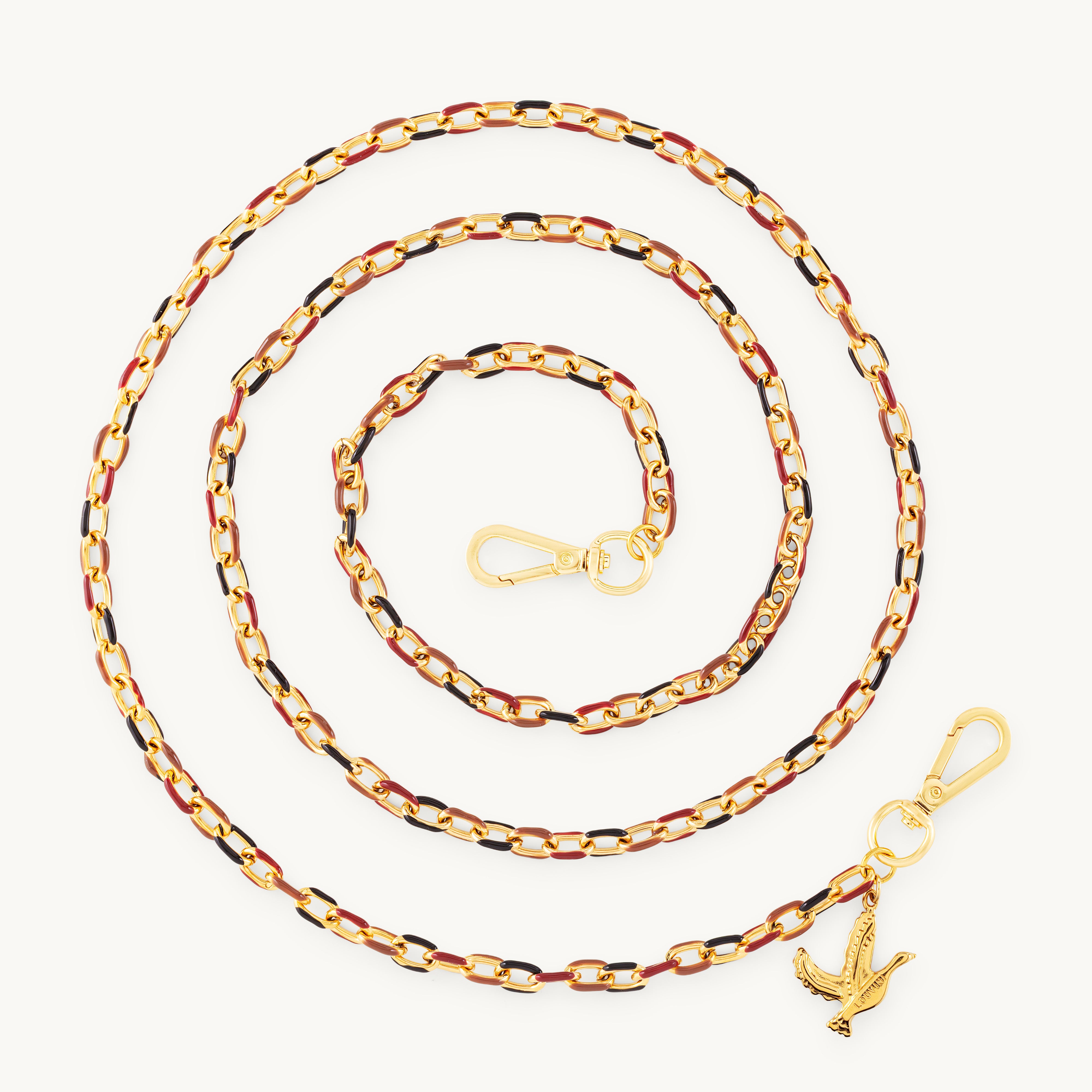 Chaîne de telephone bordeaux et noir