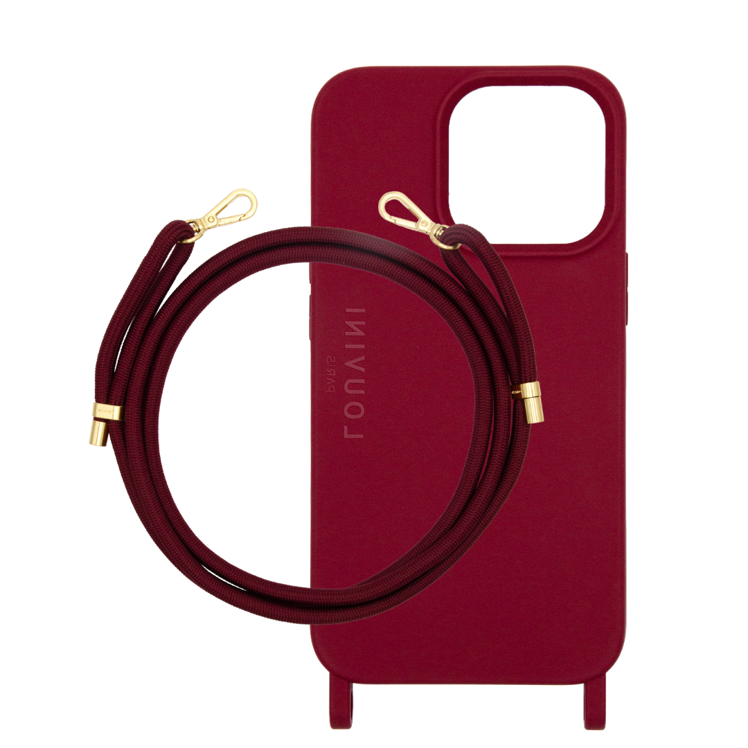 Coque MILO Bordeaux & Cordon TESSA Bordeaux