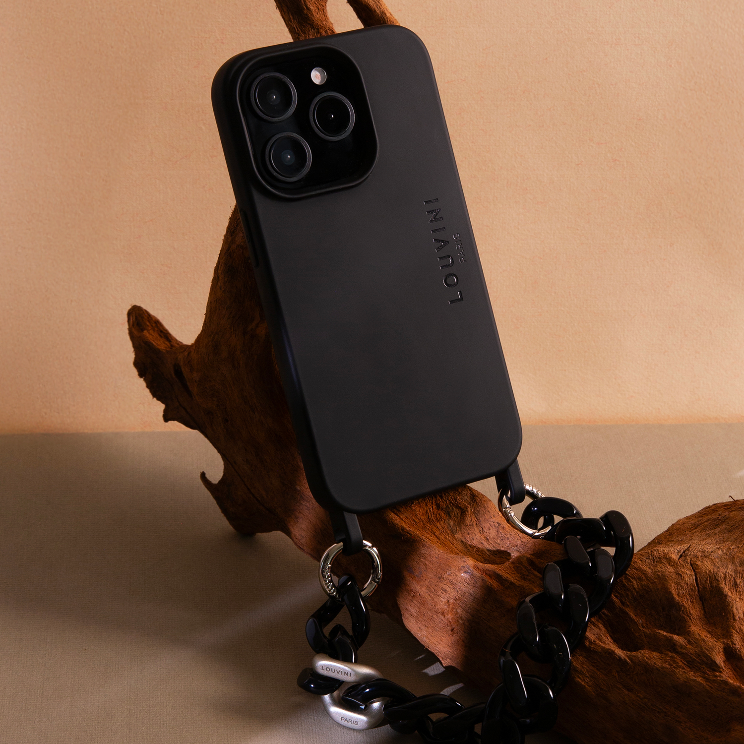 Coque iPhone MagSafe avec anneaux MILO - Noir