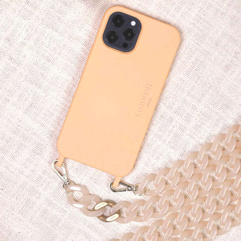Milo Peach iPhone Case & Zoe Dolce Chain