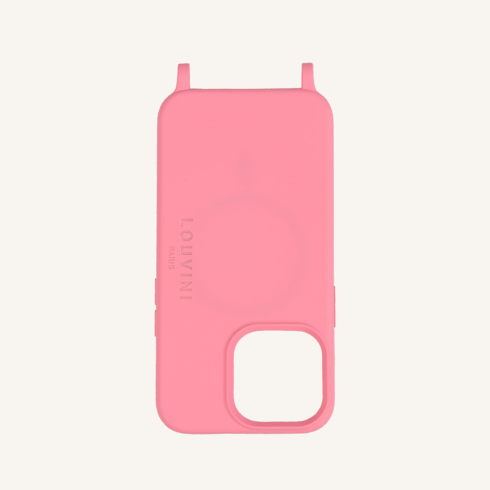 Coque Milo iPhone Rose & Chaîne Chiara Rose-Nude