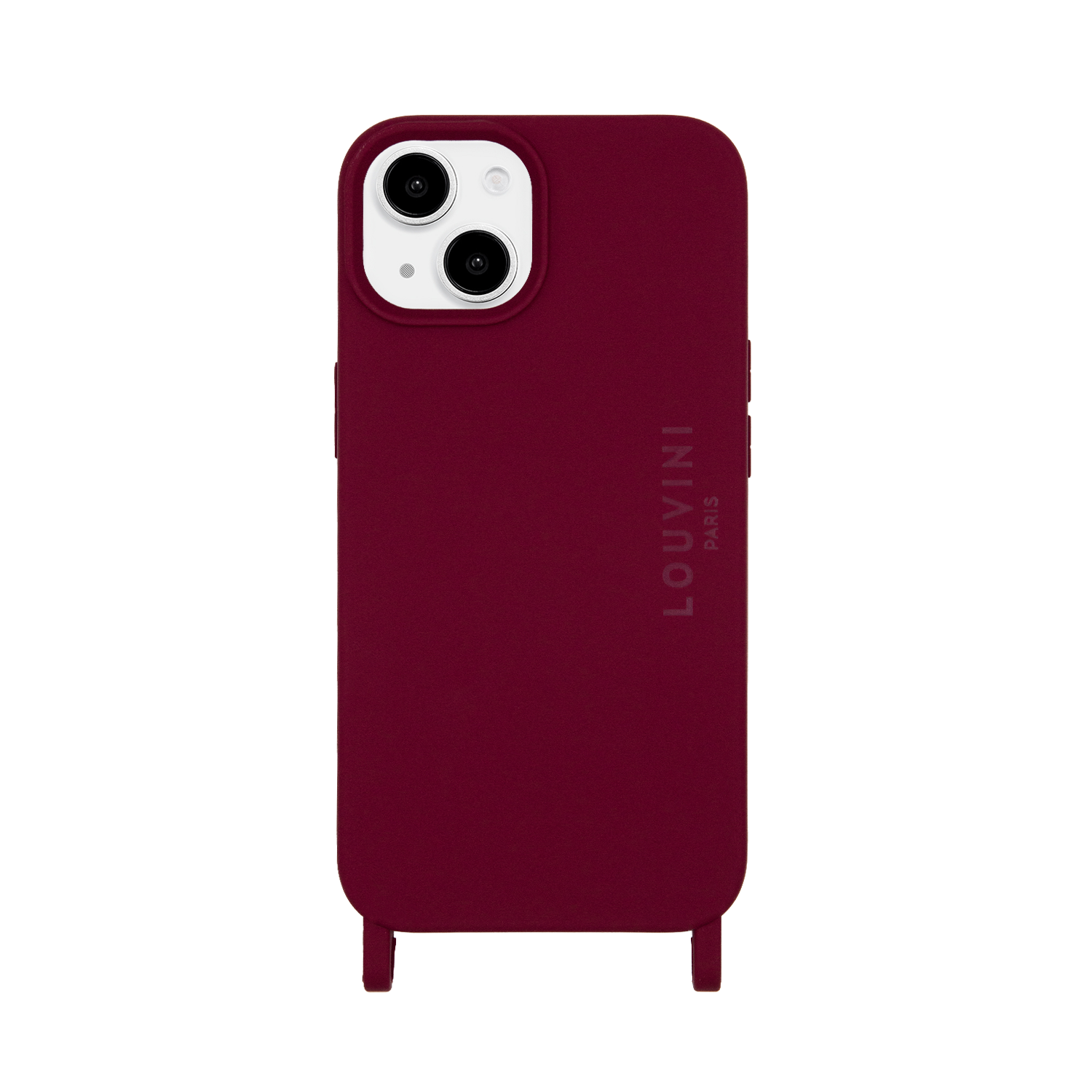 Coque iPhone MagSafe avec anneaux MILO - Bordeaux
