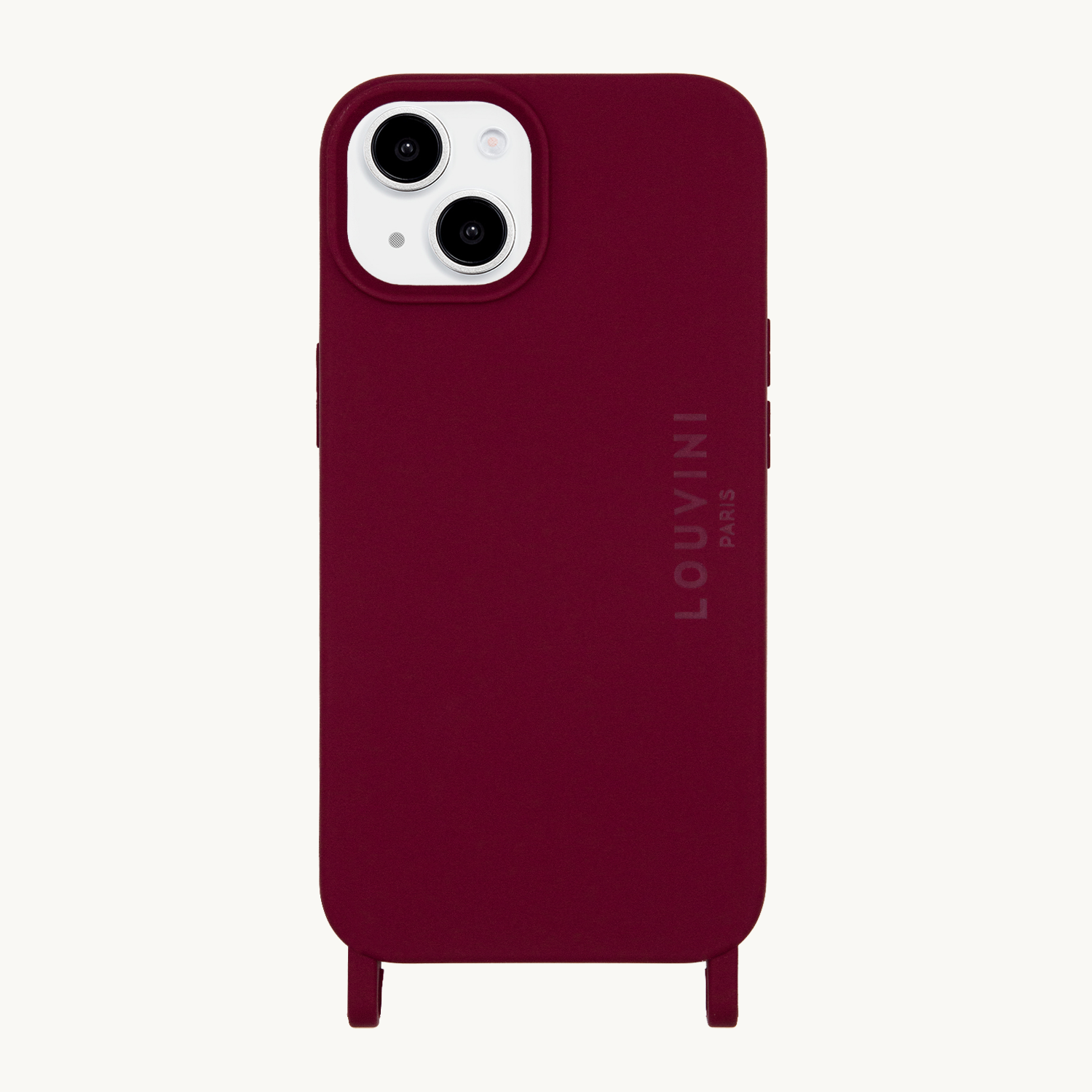 Coque iPhone MagSafe avec anneaux MILO - Bordeaux