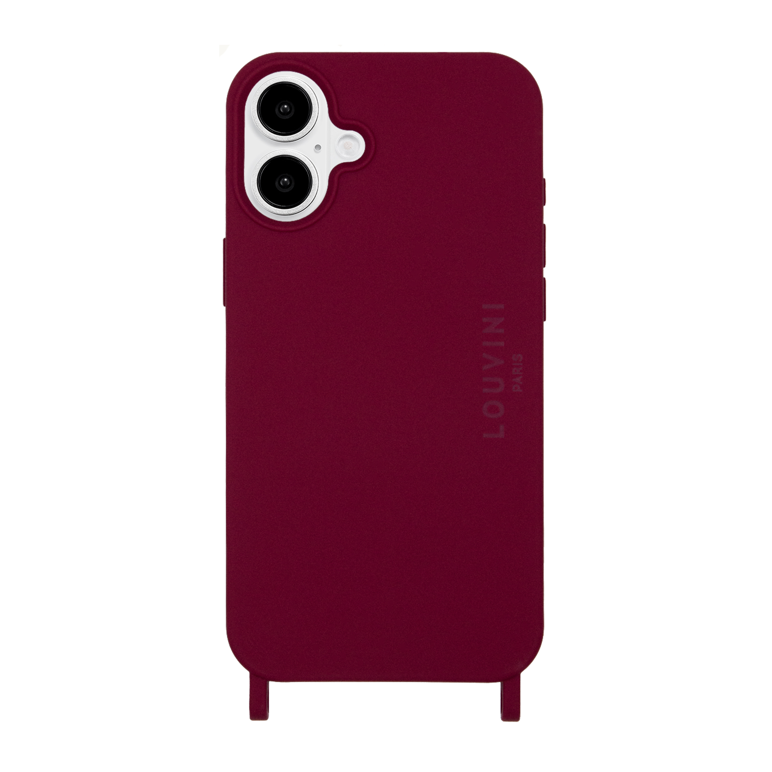 Coque iPhone MagSafe avec anneaux MILO - Bordeaux