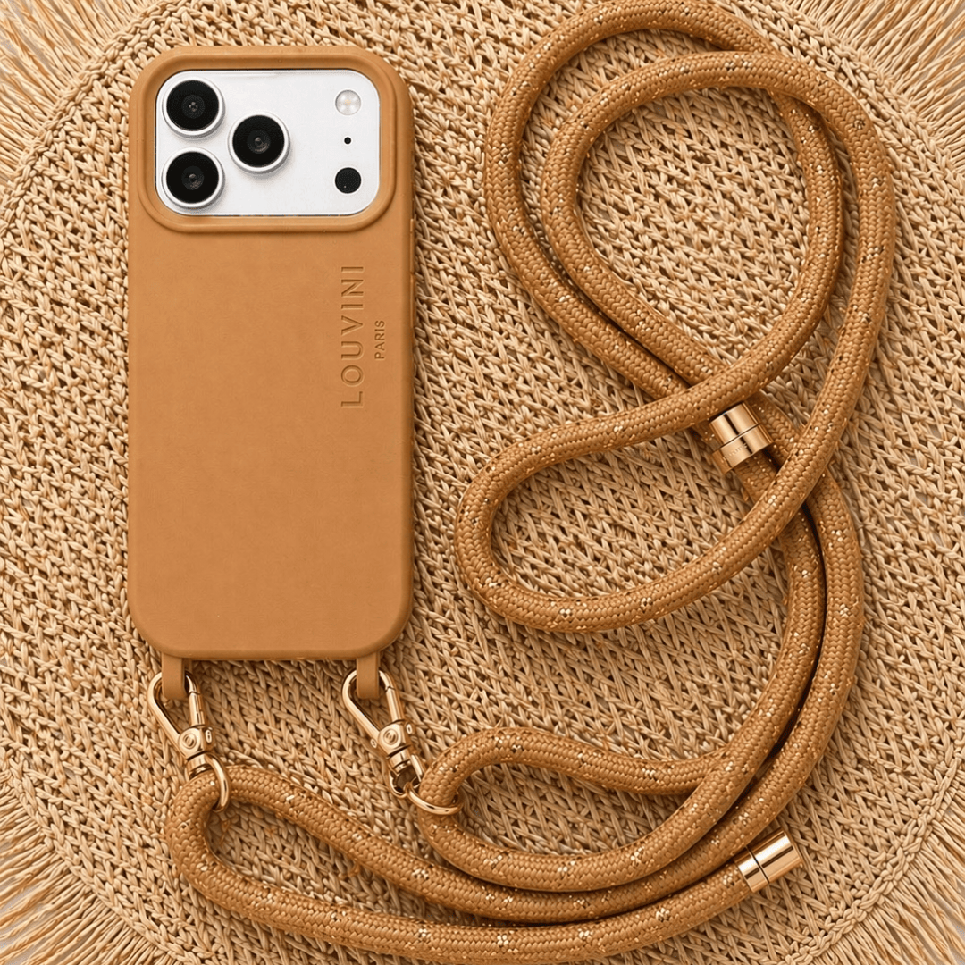Coque iPhone MagSafe avec anneaux MILO - Cannelle