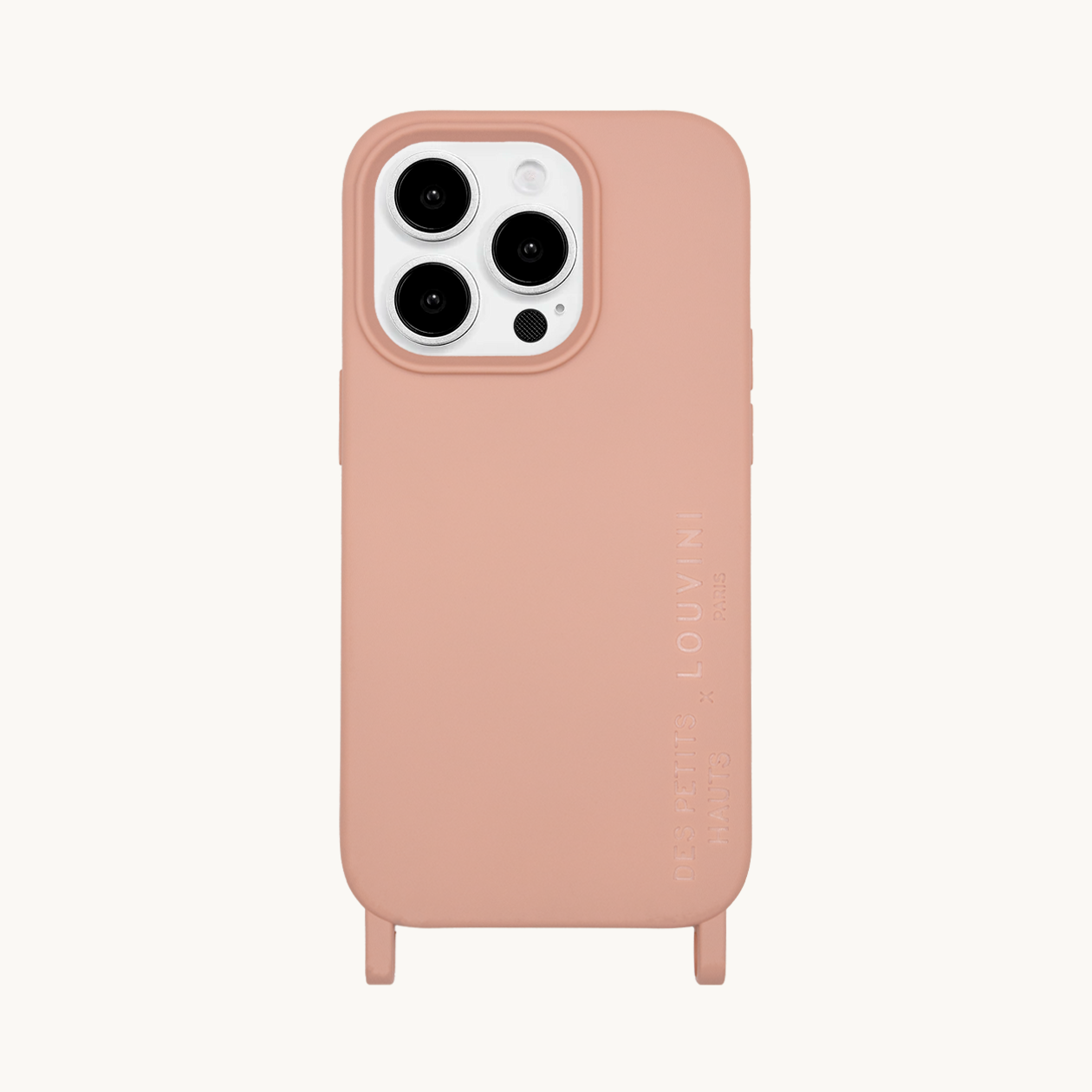 Coque iPhone MagSafe avec anneaux MILO x Des Petits Hauts - Rose