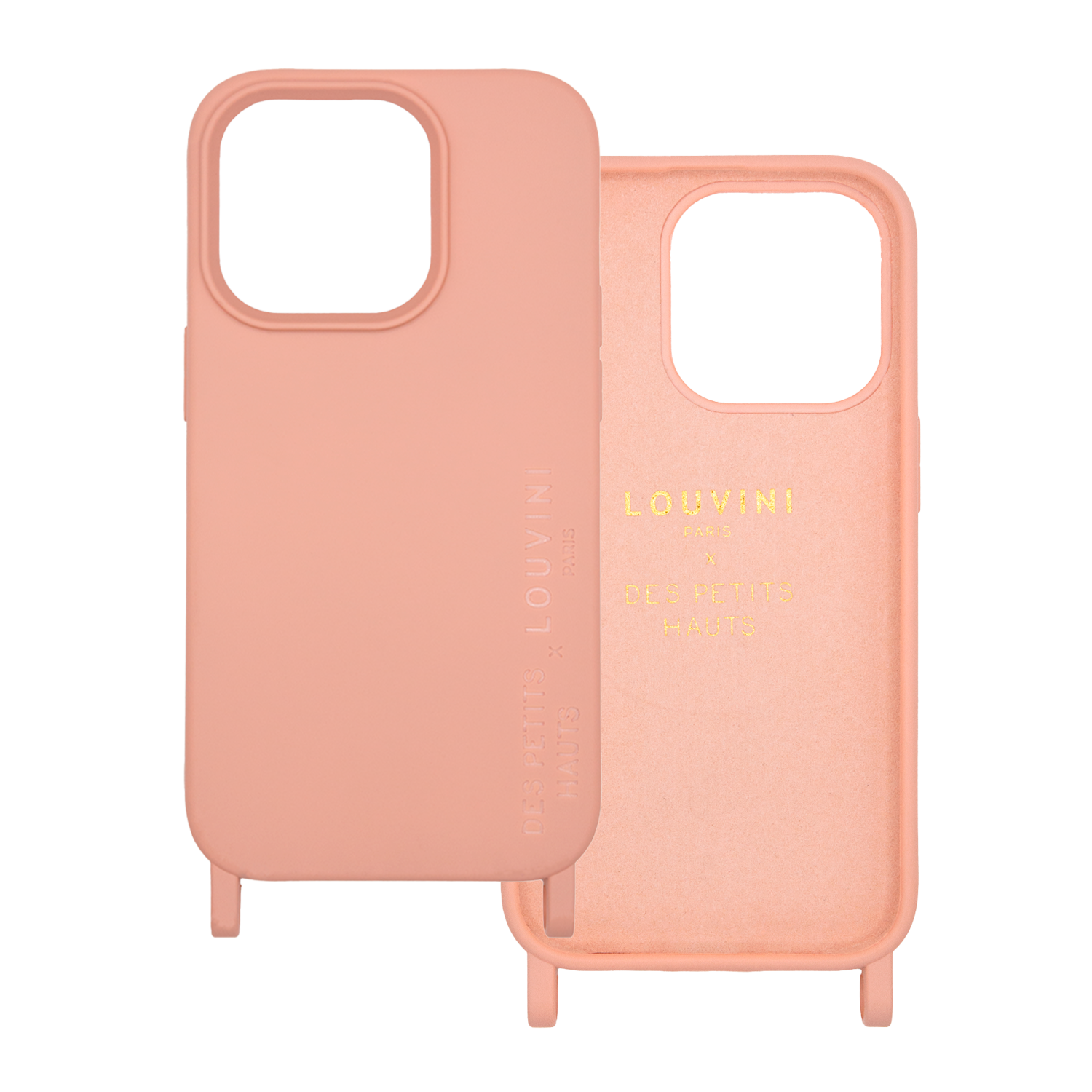 Coque iPhone MagSafe avec anneaux MILO x Des Petits Hauts - Rose