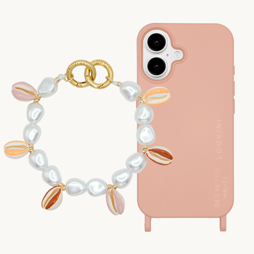 Coque iPhone MagSafe MILO x Des Petits Hauts Rose & Bracelet PETIT GAIA Sunrise