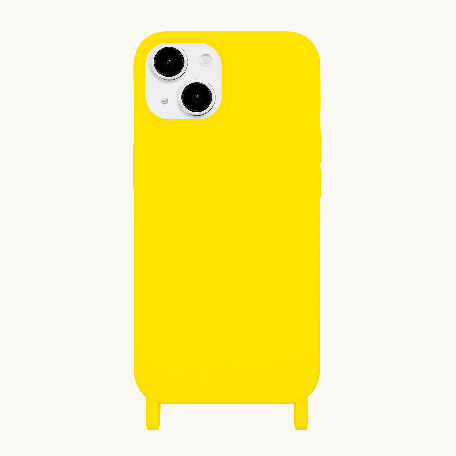 Coque iPhone avec anneaux MILO - Jaune