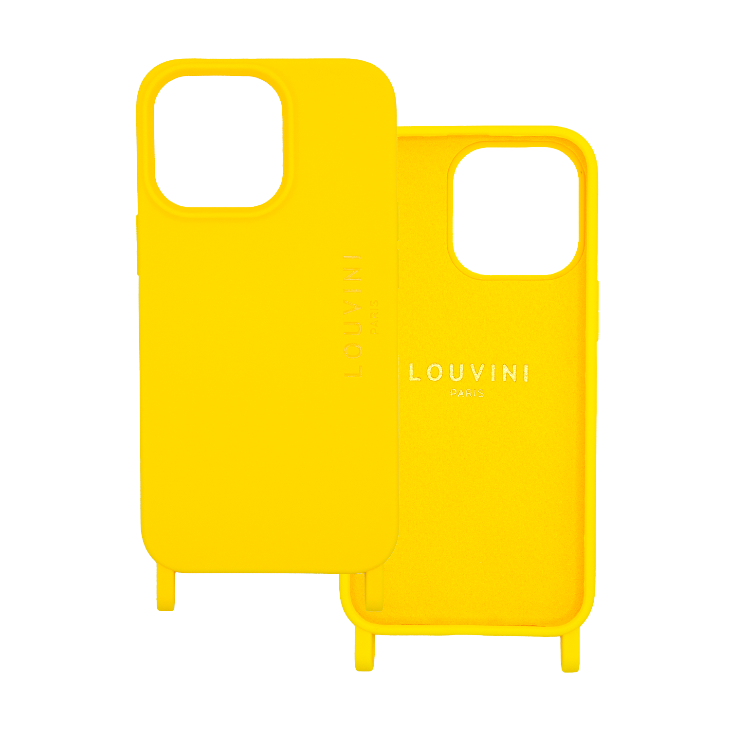 Coque iPhone avec anneaux MILO - Jaune