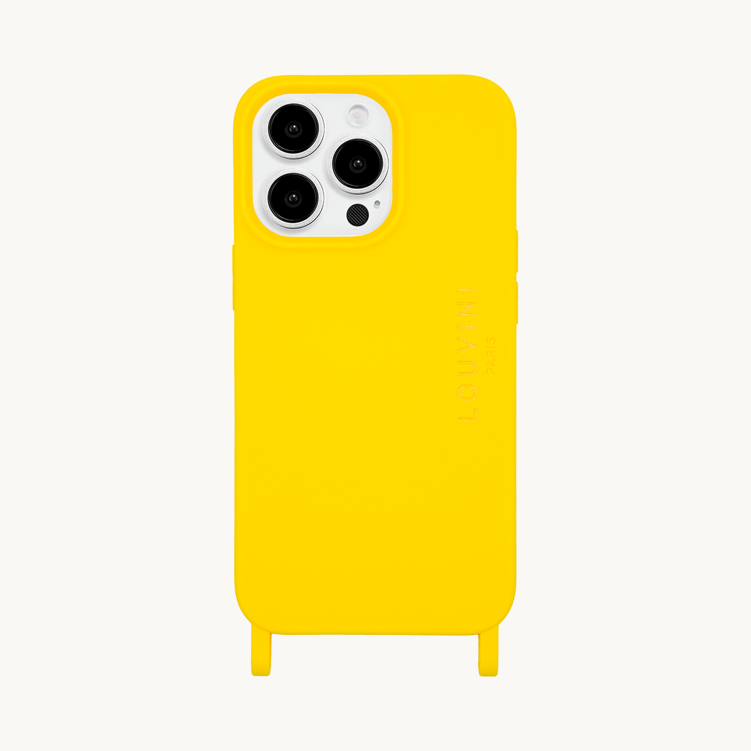 Coque iPhone avec anneaux MILO - Jaune