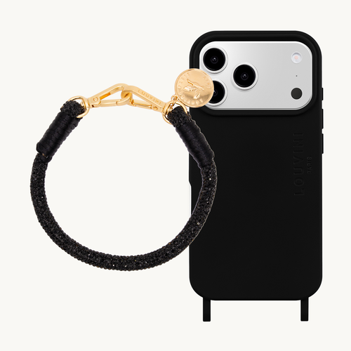 Coque iPhone MagSafe MILO Noir & Bracelet PETIT KELLY Noir