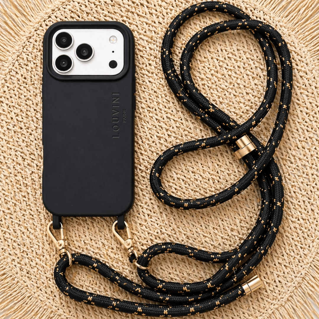Coque iPhone MagSafe avec anneaux MILO - Noir