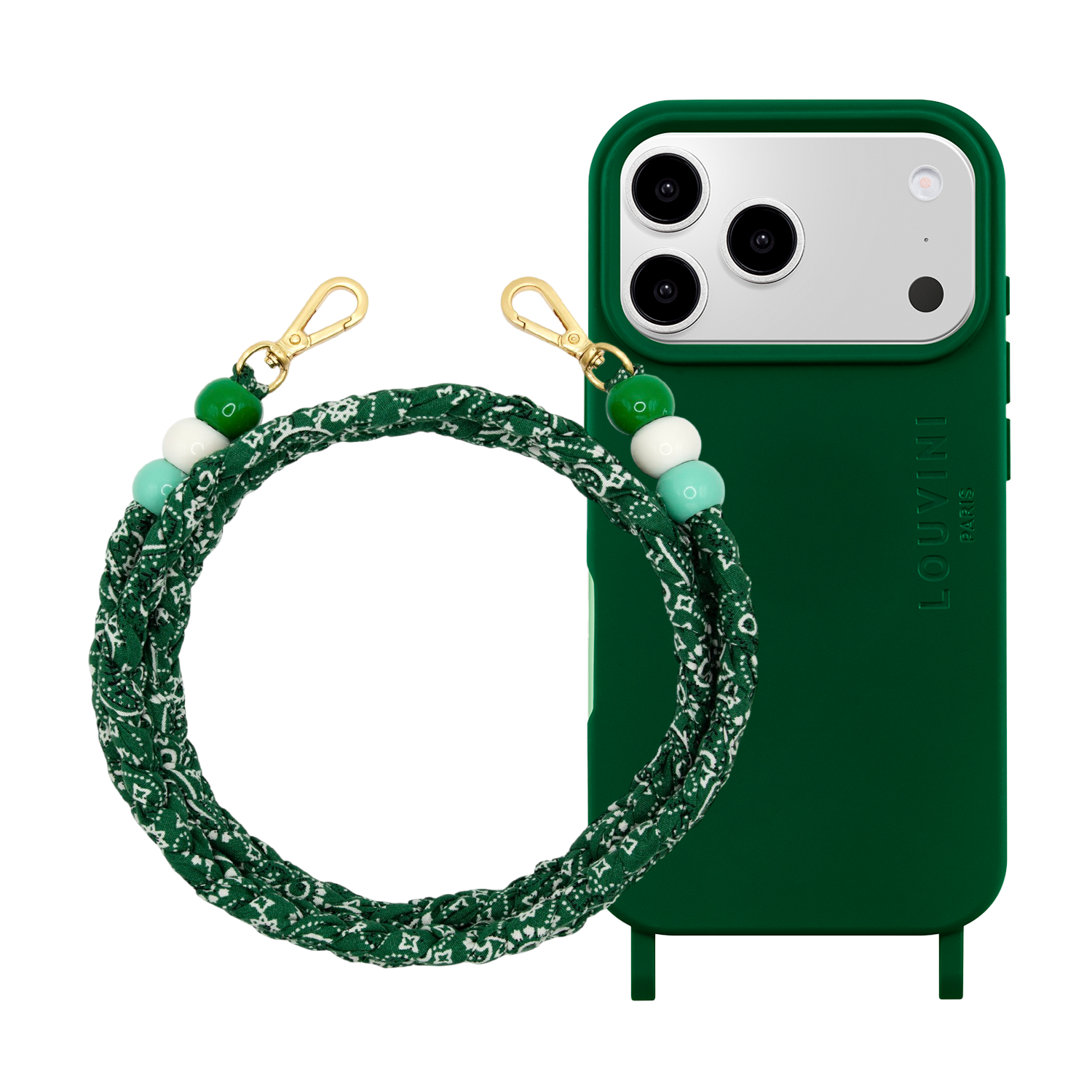 Coque iPhone MagSafe MILO Olive & Cordon ARIZONA Vert