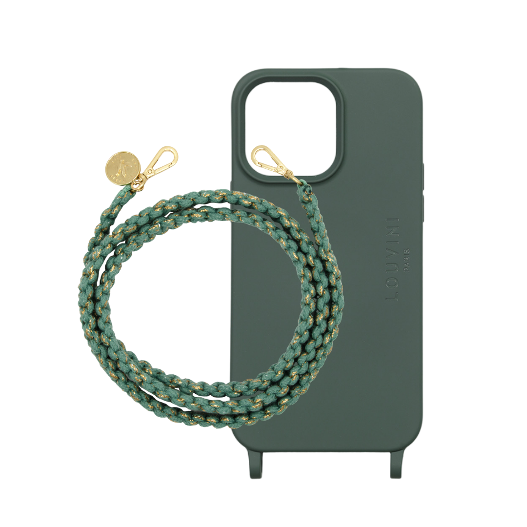 MILO OLIVE IPHONE CASE & Turquoise Palma Cord