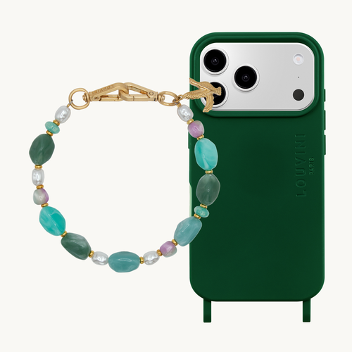 Coque iPhone MagSafe MILO Olive & Bracelet PETIT ESMEE Turquoise