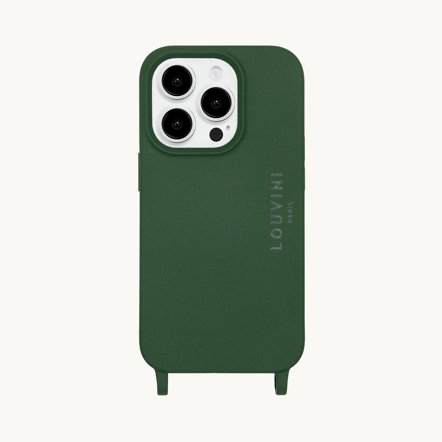 Coque iPhone MagSafe avec anneaux MILO - Olive