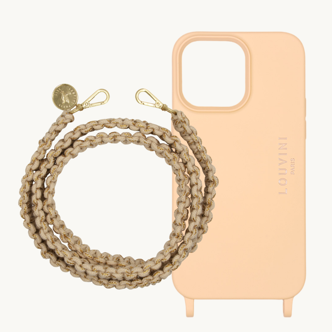 MILO NUDE IPHONE CASE & Cream Palma Cord