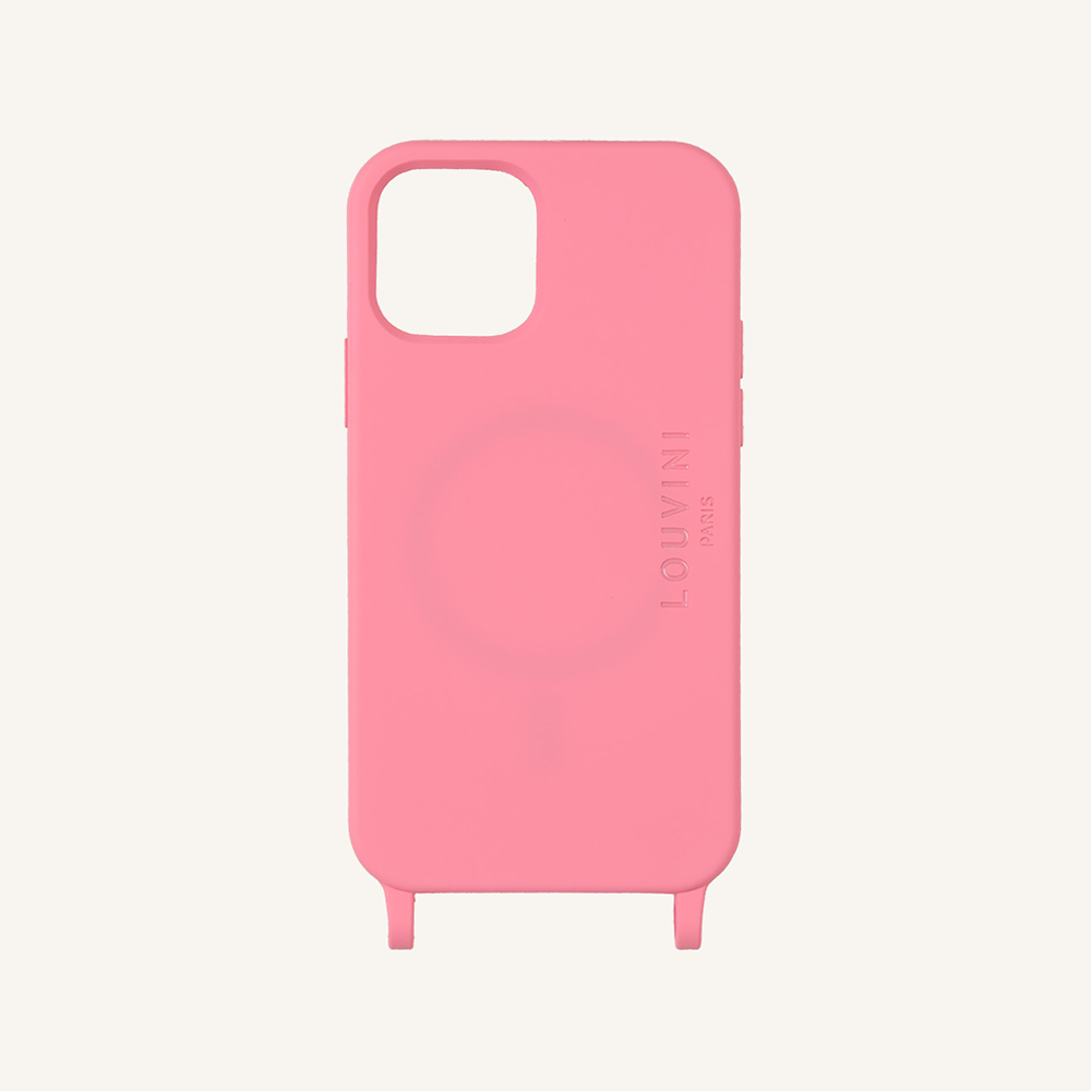 Coque iPhone MagSafe avec anneaux MILO - Rose