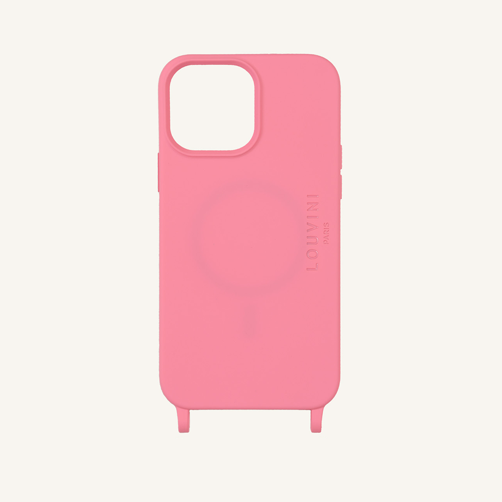 Coque iPhone MagSafe avec anneaux MILO - Rose