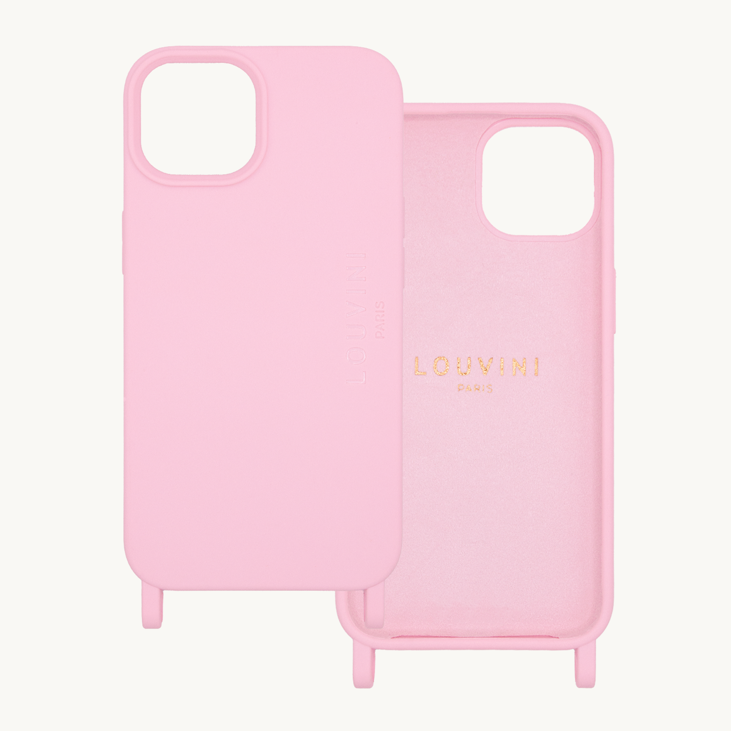 Coque iPhone MagSafe avec anneaux MILO - Soft Pink