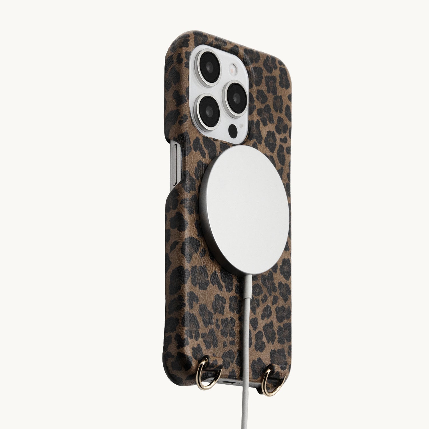 IPHONE LEOPARD MAX MAGSAFE CASE & LUCKY CHAIN