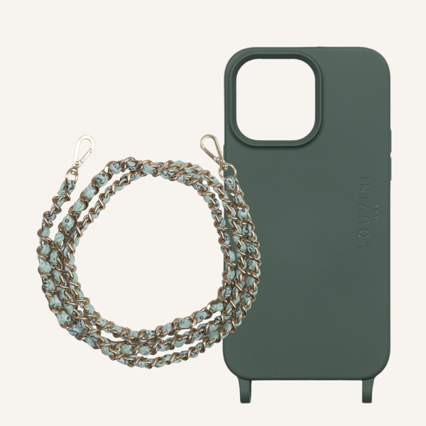 Milo Olive iPhone Case & Bonnie Green Chain