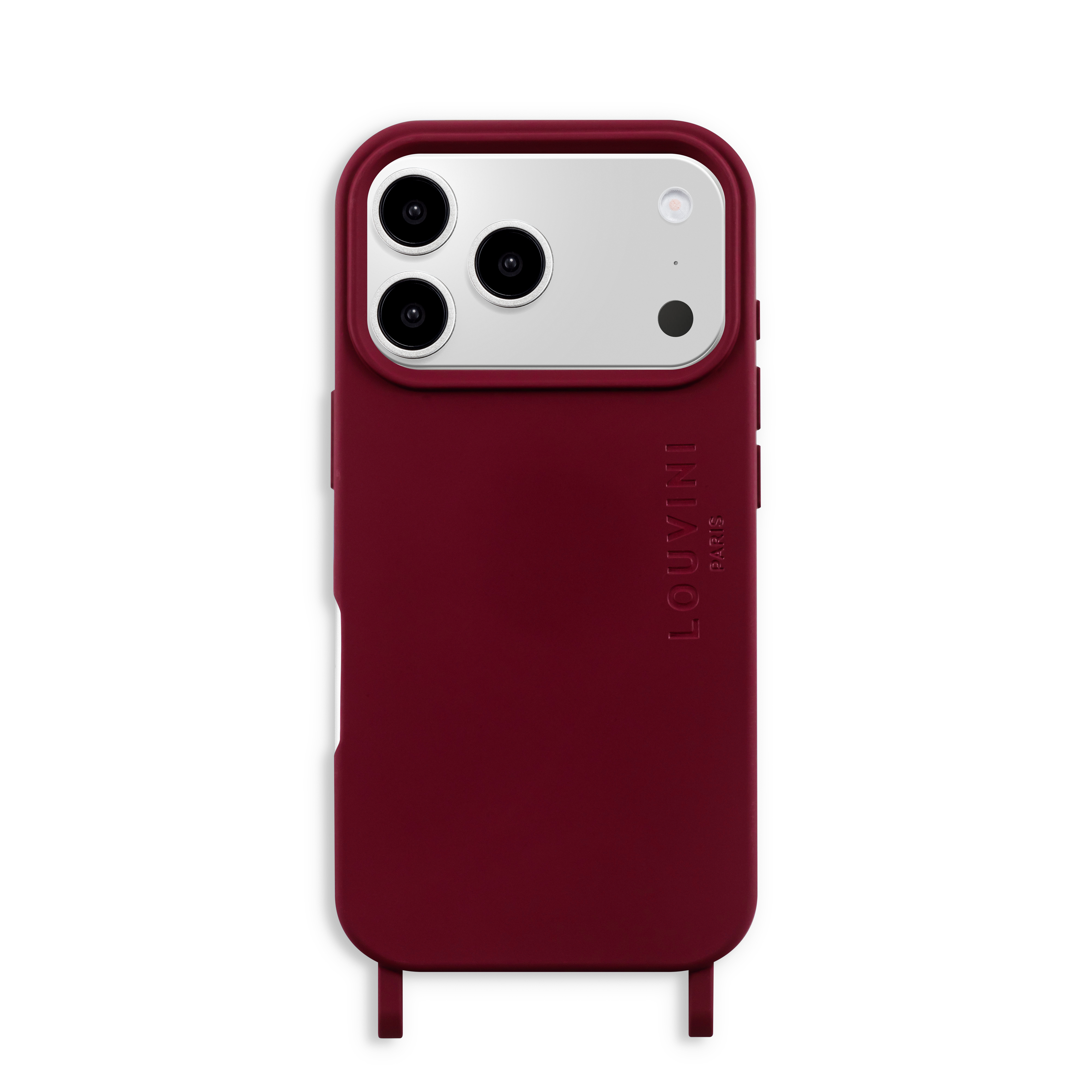 Coque iPhone MagSafe avec anneaux MILO - Bordeaux
